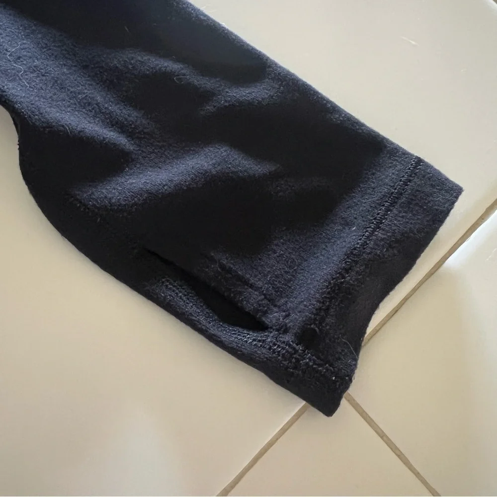 Lululemon Healthy Heart Pullover Crossover Cowl Neck Black size 6